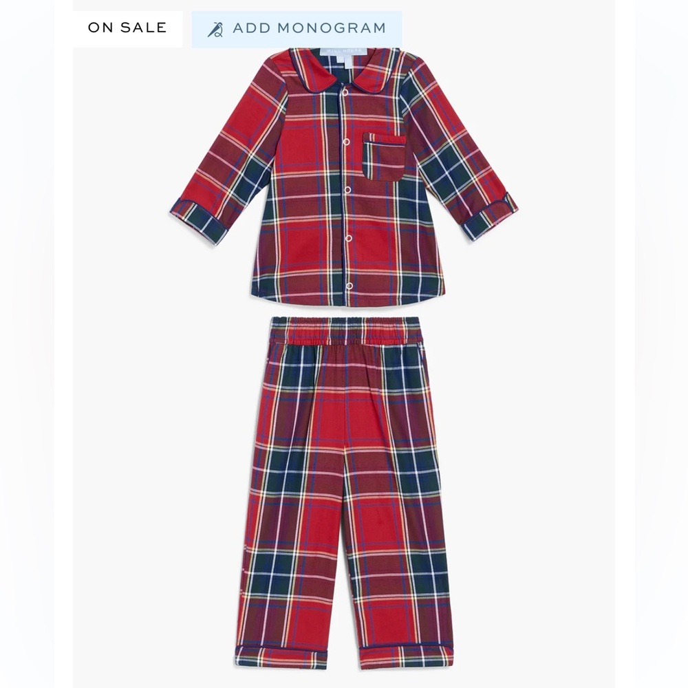 NIB Hill House The Quentin Set in Red Tartan Plaid